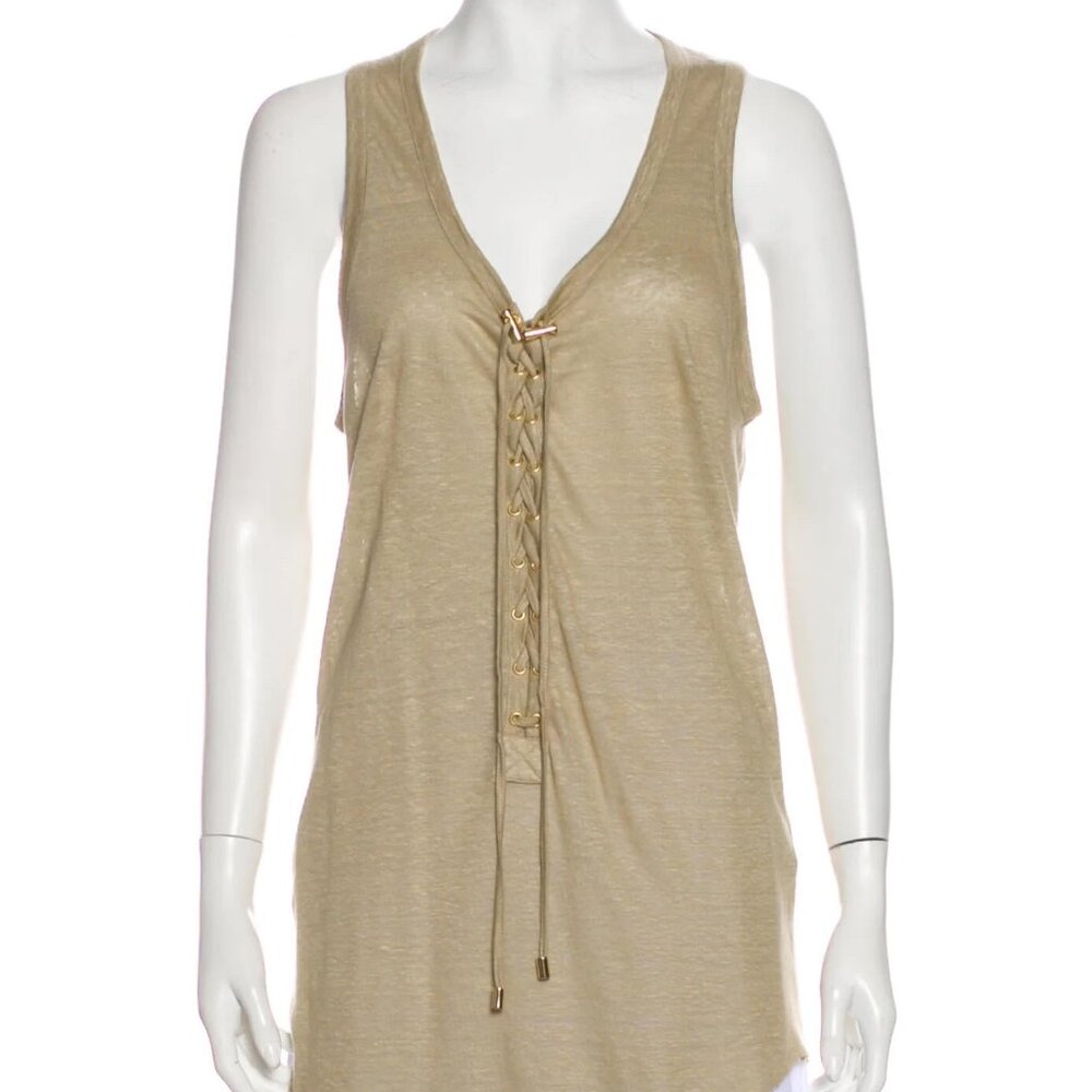 BALMAIN Paris linen tank --EUC-- size FR38